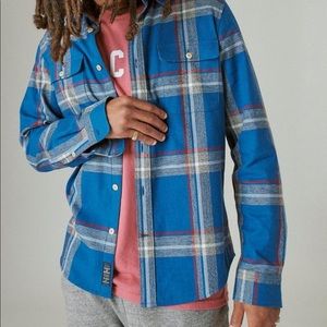 NWT! Men’s Lucky Brand Humboldt Plaid Work Shirt, Size XL — RET: $79